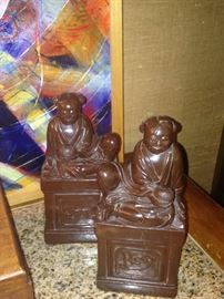 Pair of Buddha bookends