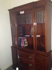 Mahogany china cabinet/bookcase