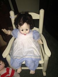 Doll and small rocker