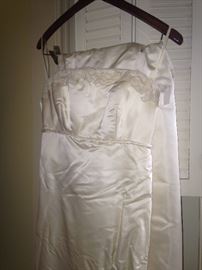 One of several wedding dresses