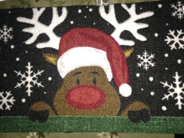 Cute Christmas door mat