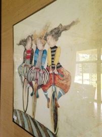 More whimsical art - Graciela Boulanger, a Bolivian artist, is noted for her artworks featuring stylized renderings of children.