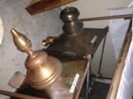 Large copper light fixtures