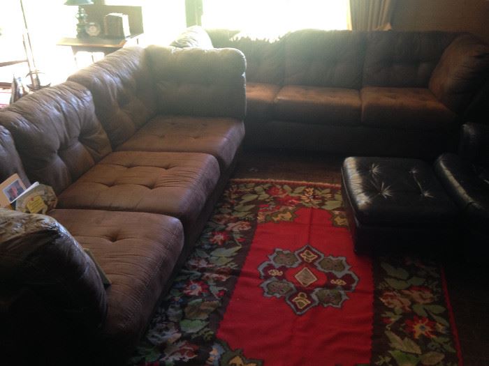Oversized matching sofas