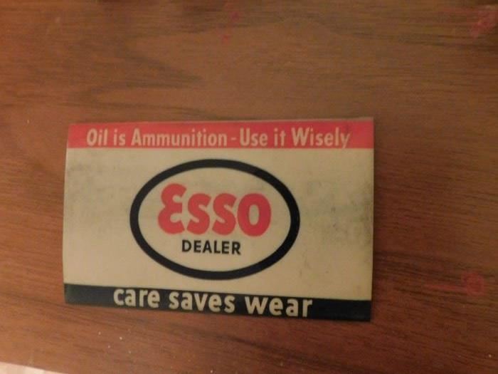 Old Esso Decal 