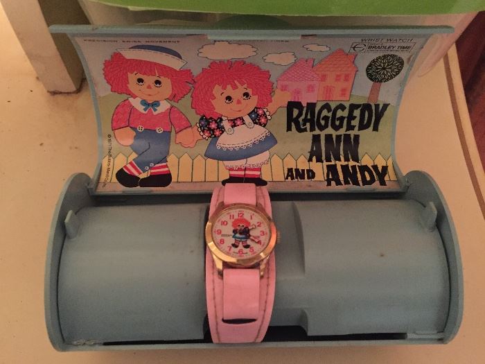 Vintage Raggedy Ann Watch with Case