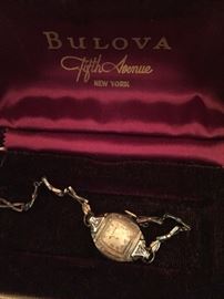 Vintage Bulova Ladies Watch with Case