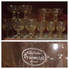 Noritake Provincial Goblets and Stemware
