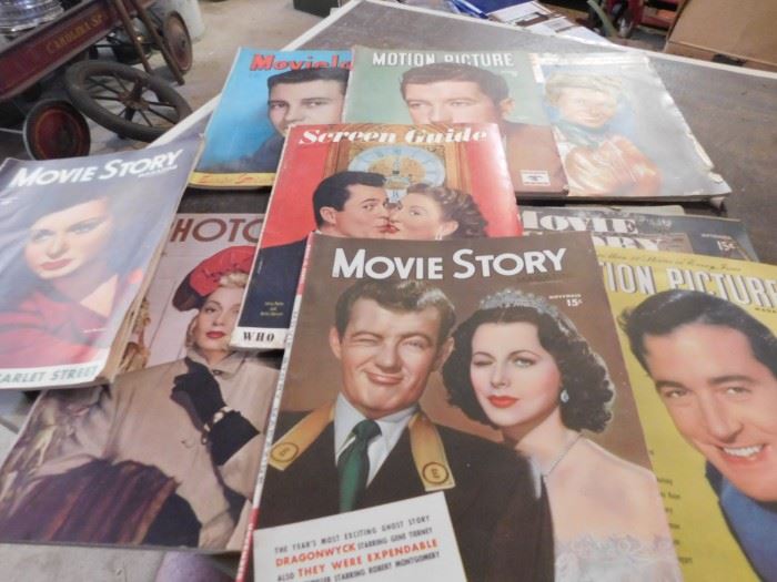 Lots of Old Movie Star Magazines