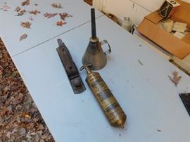 Old Plane, Oil Can and Extinguisher