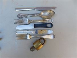 U.S. Military Flatware and Lock