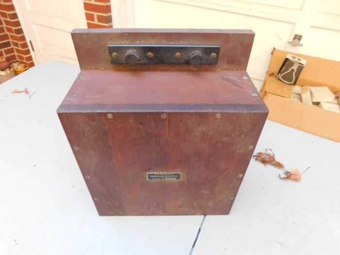 Old Western Electric 2 A Inductance Box