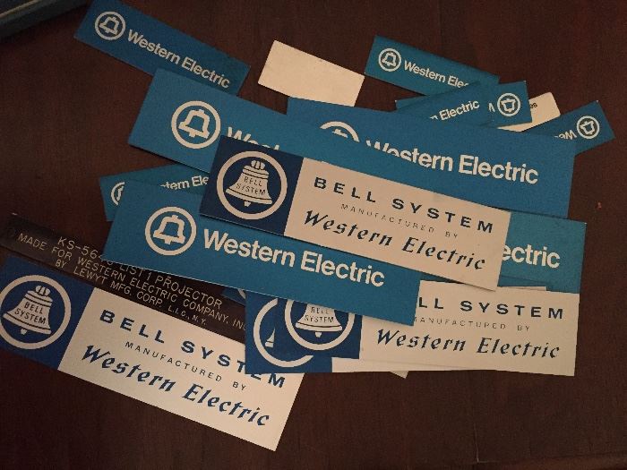 Vintage Western Electric Placards 