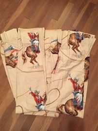Vintage Western Themed Drapes/Curtains