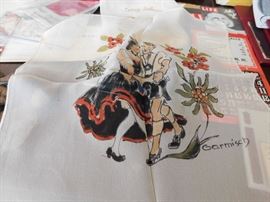 Old Souvenir Handkerchiefs