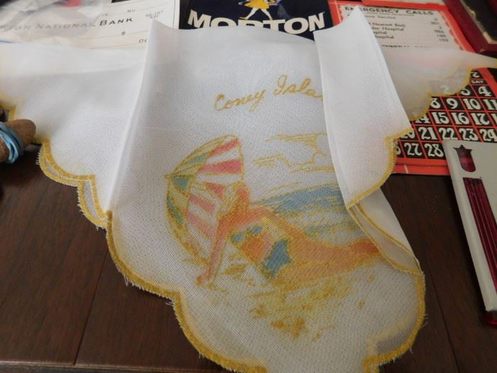 Old Souvenir Handkerchiefs