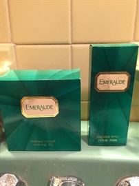 Emeraude Dusting Powder and Cologne