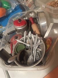 Old Childrens Aluminum Kitchenware