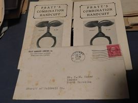 Early Pratts Combination Handcuff Advertising
