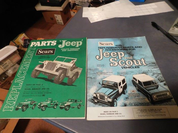 Vintage Jeep and Scout Parts Catalogs(Sears)