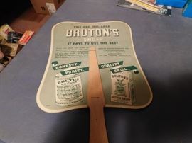 Brutons Snuff Advertising Fan