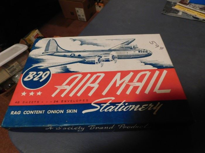 B-29 Air Mail Stationery in Box