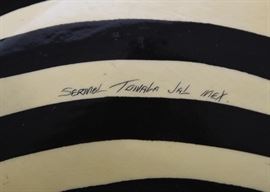 $300 - Sermel Tonala Jal Mexico Zebra Paper Mache Art Sculpture (Approx. 30" L x 15" W x 21" T)