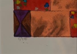 $250 - Framed Limited Edition Abstract Artwork, Signed by Artist (Approx. 35" x 30")