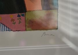 $250 - Framed Limited Edition Abstract Artwork, Signed by Artist (Approx. 35" x 30")