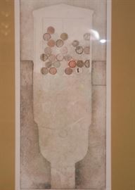 $175 - Framed Limited Edition Artwork, "Gumballs II" by Louise Bernard, 1973