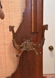 $200 - Antique Victorian Eastlake Entry Mirror with Hat Hooks (Approx. 39" L x 46" H)