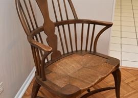 PAIR of Windsor Chairs with Rush Seats (2 of these)