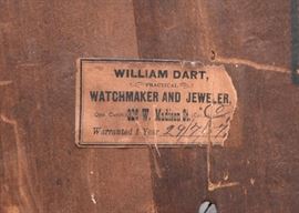 SOLD - Antique Clock with the Date, Month & Day of the Week