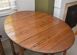 Antique Oak Gate Leg Table