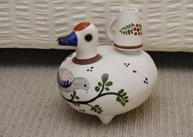 Mexican Tonala Pottery Pitcher & Cup