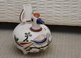 Mexican Tonala Pottery Pitcher & Cup