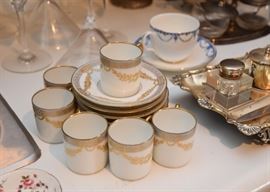 Hand Painted Porcelain Demitasse Cups