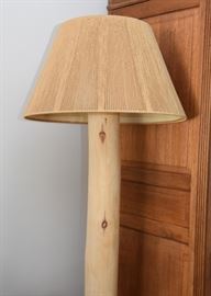 $250 each - Pair of Rustic Log Floor Lamps (there are 2 of these available)