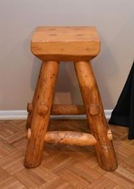 $125- Log Furniture Stool