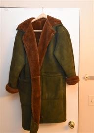 Shearling Suede Sherpa Coat
