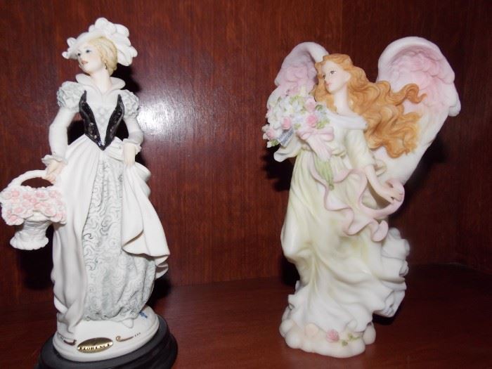 Giuseppe Armani and Seraphine Angel figurines
