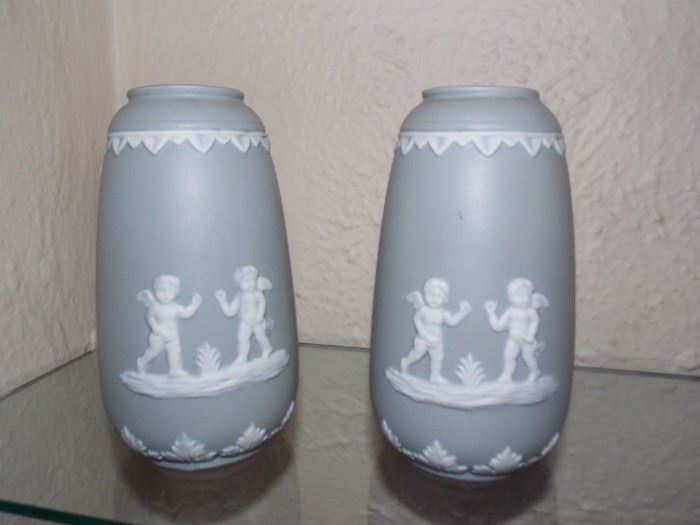 Jasper ware vases