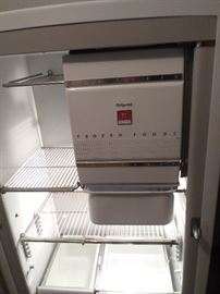 Vintage 50's Hotpoint refrigerator / Freezer - marked Chicago with the number 1 on the back - full working condition,