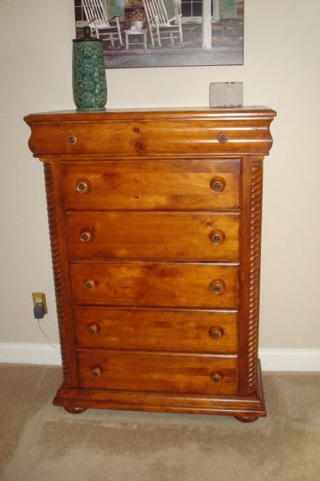 Hi boy chest of drawers to king bedroom suite.