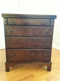 Vintage BRANDT of Hagerstown, Maryland Walnut Four Drawer Desk    https://ctbids.com/#!/description/share/58731
