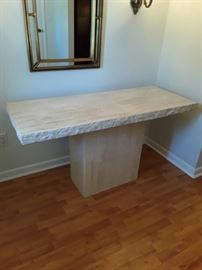 STONE INTERNATIONAL S.p.A. Travertine Occasional Table, Made in Italy  https://ctbids.com/#!/description/share/58733
