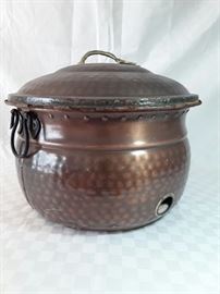 Ornate Metal Large Container with Garden Hose https://ctbids.com/#!/description/share/58755