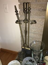 Fireplace tools - not shown is log holder