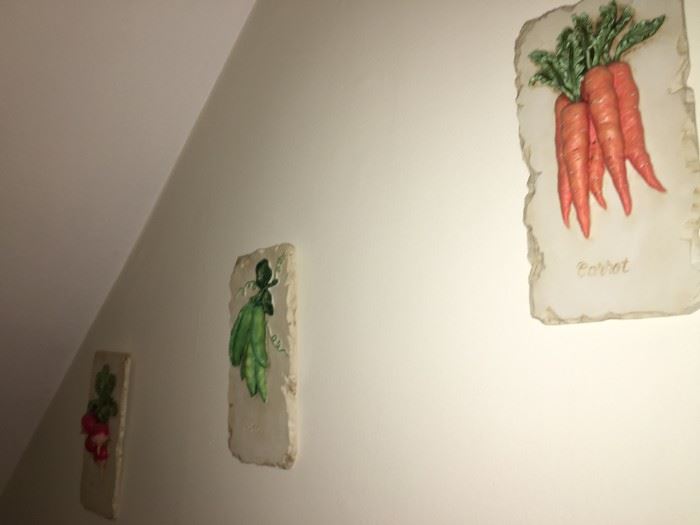 Kitchen veggie plaques
