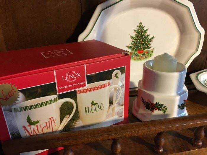 Lenox mugs + Holiday dishes